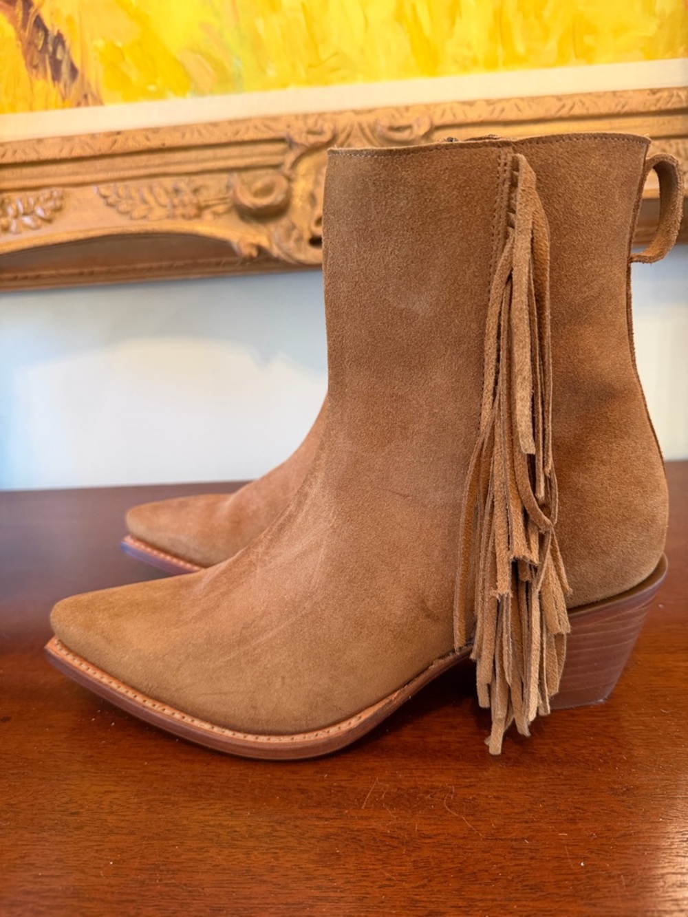 NWT Tecovas Toffee The Georgia Womens Snip Toe Short Boots 8.5 - Picture 10 of 16